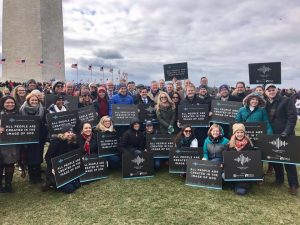 The Focus on the Family team poses with our good friends at the ERLC. Focus and ERLC are hosting Evangelicals for Life together.