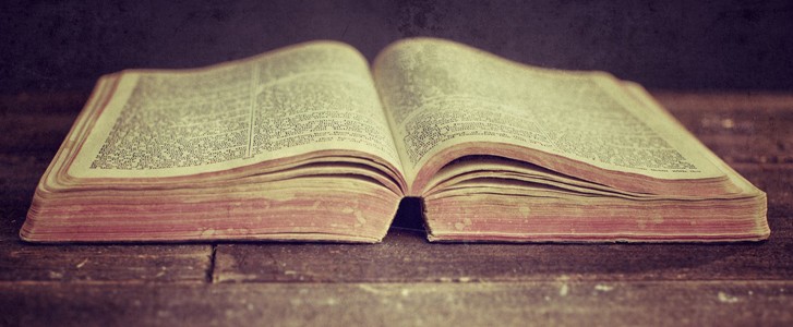 Picture of an open bible