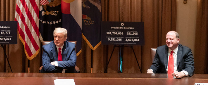 Governor Jared Polis with President Donald Trump