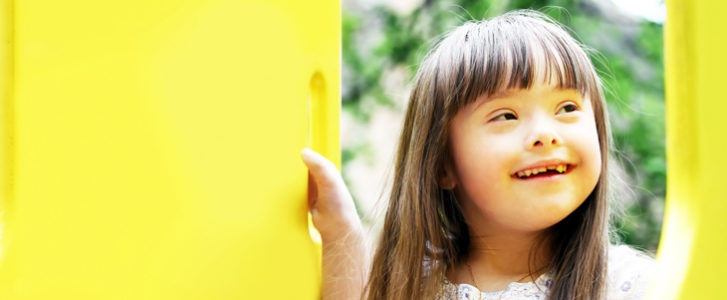 Little girl with Down Syndrome