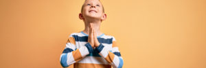 Little boy praying